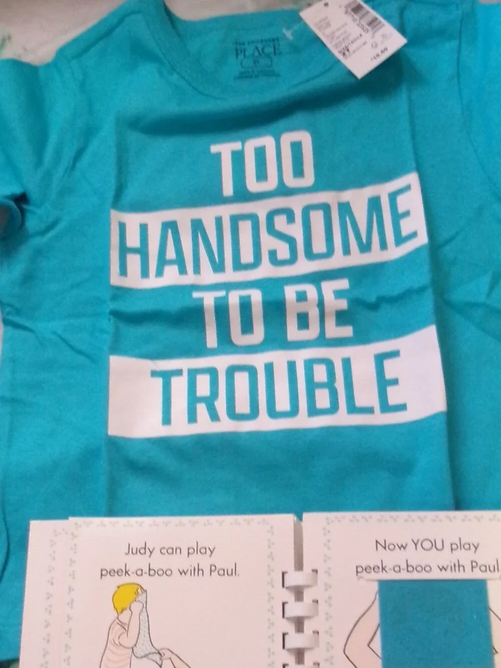 NWT Too Handsome 2T Children's Place Tee and Pat the Bunny Book